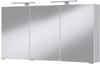 Held MÖBEL Spiegelschrank Malibu Breite 120 cm, mit Spiegeltüren und Softclose-Funktion weiß