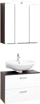 Held MÖBEL Badmöbel-Set Dorina, (2-St), Breite 60 cm, Spiegelschrank mit LED-Aufbauleuchte, mit Schalter und Steckdose