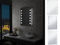 vidaXL Badezimmer-Wandspiegel mit LEDs 60x80 cm
