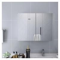 vidaXL Schminktisch vidaXL Bad-Spiegelschrank Weiß 80x15x60 cm MDF