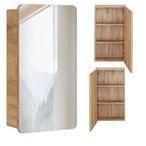 Lomadox Spiegelschrank LUTON-56 in Wotaneiche Nb. B/H/T ca. 40/75/16cm