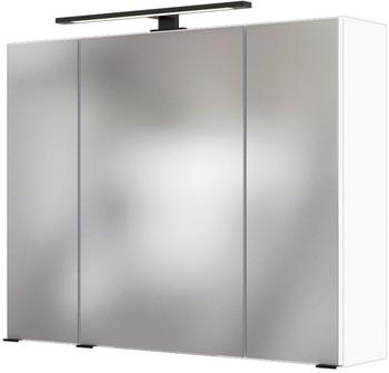 Held Spiegelschrank LUZERN (BHT 80x64x20 cm) weiß/matt weiß
