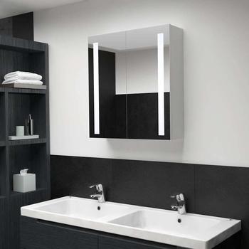 vidaXL LED-Bad-Spiegelschrank 62 x 14 x 60 cm