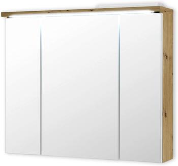 Livetastic Spiegelschrank Holzwerkstoff 3 F&auml;cher 80x69x20cm