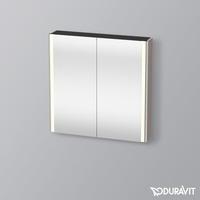 Duravit xSquare Spiegelschrank XS7112 800 x 156mm Basalt Matt Dekor (XS7112043430000)