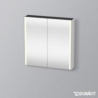 Duravit XSquare Spiegelschrank mit LED-Beleuchtung und 2 Türen, XS7112036360000