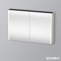 Duravit XSquare Spiegelschrank mit LED-Beleuchtung und 2 Türen, XS7114091910000
