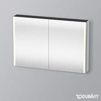 Duravit XSquare Spiegelschrank mit LED-Beleuchtung und 2 Türen, XS7114036360000