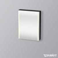 Duravit xSquare Spiegelschrank XS7111 600 x 156mm Schwarz Hochglanz Lack (XS7111R40400000)