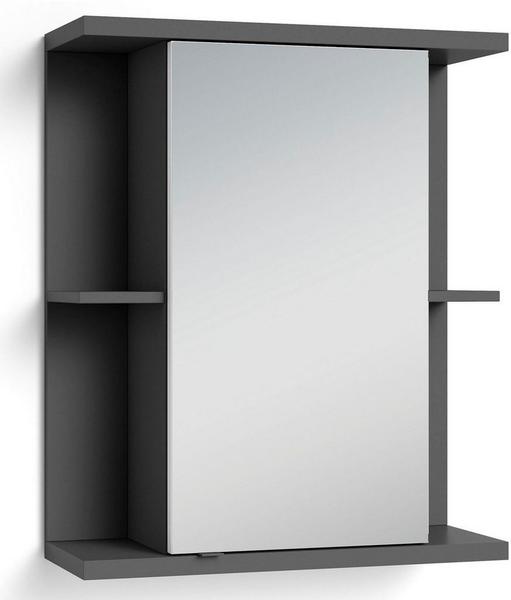 byLIVING Spiegelschrank Nebraska Breite 60 cm, mit großer Spiegeltür und viel Stauraum grau