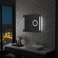 vidaXL Badezimmer-Wandspiegel mit LED und Touch-Sensor 80 x 60 cm Weitere Badausstattung