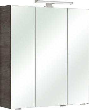 PELIPAL Spiegelschrank Quickset Breite 80 cm, 3-türig, LED-Beleuchtung,  Schalter-/Steckdosenbox, Türdämpfer grau Test - ab 228,03 € (Januar 2024)