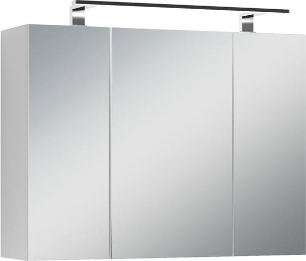 byLIVING Spiegelschrank SpreeKorpus matt weiß mit SpiegeltürenHängeschrank mit Soft-Close-Funktion