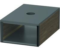 Duravit XSquare Utensilienbox mit Deckel, Amerikanischer Nussbaum, 55x100x160mm (XS994807777)