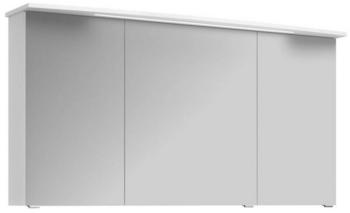Lomadox Badezimmer mit Korpus in weiß glänzend inkl. LED - B/H/T: 142/72/27cm