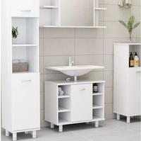 vidaXL Badezimmerschrank Wei&szlig; 60x32x53,5 cm Holzwerkstoff