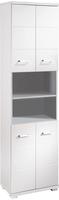 byLIVING Hochschrank "Nebraska" Breite 50 cm, Badezimmerschrank mit Metallgriffen,