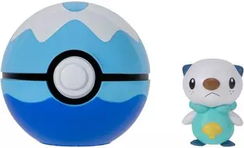 Pokémon PKW4158 Clip 'N' Go Ottaro mit Tauchball, offizielles Set