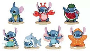 Beast Kingdom Toys Lilo & Stitch Mini Egg Attack Figuren Stitch summer dress up Series 8 cm Sortiment (6)