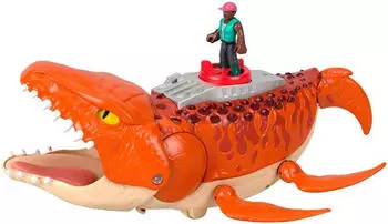 Fisher-Price Jurassic World: Die Wiedergeburt Wasserjäger Schnapp-Mosasaurus (JFR23) – Fisher-Price Wasserjäger Schnapp-Mosasaurus bringt Jurassic World ins Kinderzimmer