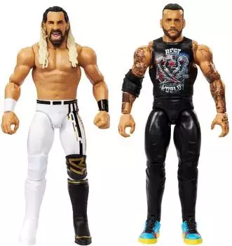 Mattel WWE Main Event Showdown Actionfiguren: CM Punk vs. Seth "Freakin" Rollins 2-Pack 15 cm