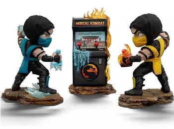 Iron Studios Mortal Kombat Mini Co. PVC Figuren Scorpion vs. Subzero Arcade Set 15 cm