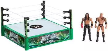 Mattel WWE Bloodline Rules-Spielset mit Ring und 2 Actionfiguren JDB55