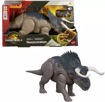 Mattel Jurassic World: Die Wiedergeburt Wild Roar Nasutoceratops JGC81