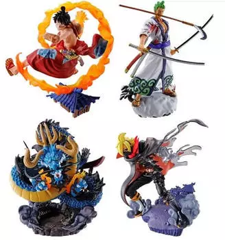 heo GmbH One Piece Petitrama PVC Mini-Statue Logbox Re Birth Wano Kuni Vol. 1 4er-Set 9 cm