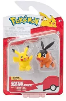Pok&eacute;mon Battle Figure First Partner 2 Pack (Tepig & Pikachu #7) W6