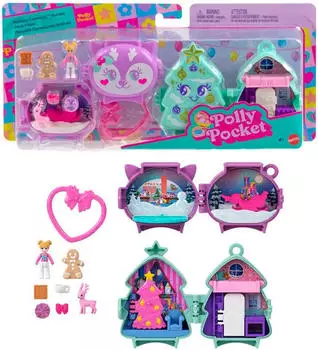 Polly Pocket Winter Holiday Schatulle Compact (JGM53)