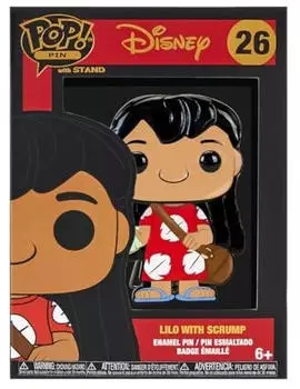 Funko Funko Disney - Lilo & Stitch- POP! Pin Lilo With Scrump