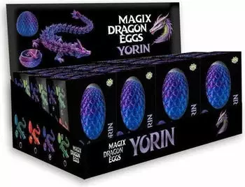 Triton-X Drachenei 'MagiX Dragon Egg YORIN', lila, Drachen 22,5 cm & Ei 8 cm