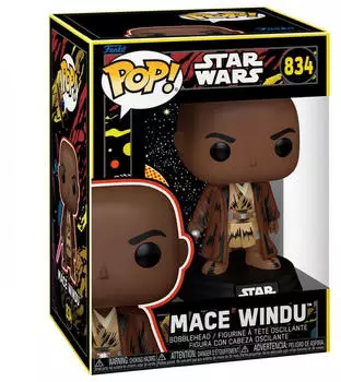 Funko POP! - Star Wars - Mace Windu (Retro) Bobble-Head Figur ca. 11 cm