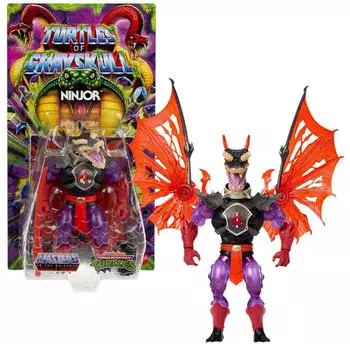 Mattel Masters of the Universe Turtles of Grayskull Mutated Ninjor Figur 14cm (JBN04)