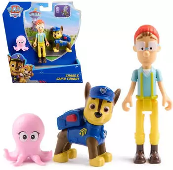 Spin Master Vertreter Paw Patrol Figuren Chase und Kapit&auml;n Turbot