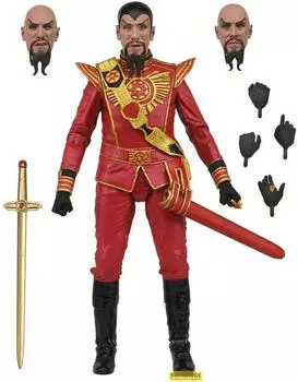 NECA Flash Gordon (1980) Ming with Red Military Outfit (18 cm)