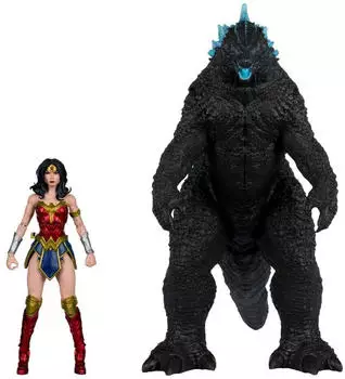 McFarlane Toys DC Justice League Monsterverse DC Multiverse Actionfiguren 2er-Pack Wonder Woman Vs. Atomic Blast Godzilla 18 cm