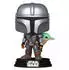 Funko POP! - Star Wars - The Mandalorian mit Grogu-Figur ca. 11cm