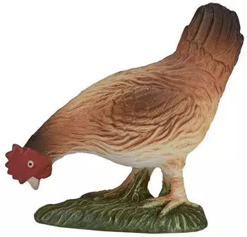 Mojo Realistische Henne-Figur beim Fressen