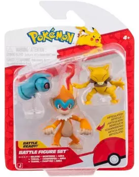 Pok&eacute;mon PKW4092 Battle Figure Set Tanhel, Abra und Panpyro