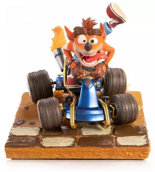 First4Figures First 4 Figures - Crash Team Racing Nitro-Fueled (Crash In Kart) RESIN Statue Black