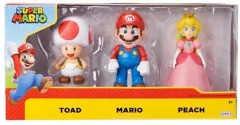 joojee GmbH Nintendo Super Mario 3er Pack Mario & Friends, 10 cm