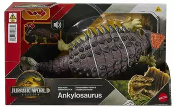 Mattel Jurassic World: Die Wiedergeburt Wild Roar Ankylosaurus JGB90