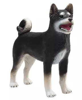 Mojo Hund Shiba-Inu schwarz realistische Figur