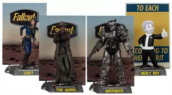 heo GmbH Fallout Movie Maniacs PVC Statuen 4er-Pack Lucy, Maximus, The Ghoul & Vault Boy 15 cm