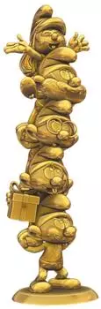 Plastoy Schl&uuml;mpfe S&auml;ule Gold