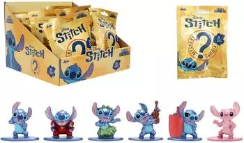Jada 15849 DISNEY STITCH NANOFIGS BLINDPACK 4 CM (Einzelartikel) Sammelfigur