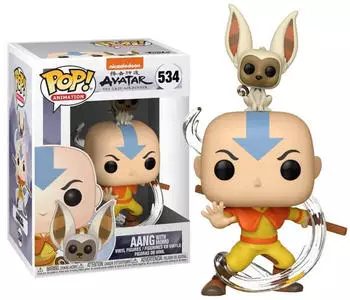 Funko POP! Animation: Avatar The Last Airblender - Aang mit Momo #534