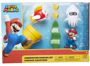 Nintendo Super Mario Unterwasser-Diorama-Set mit Sammelfiguren (400164)